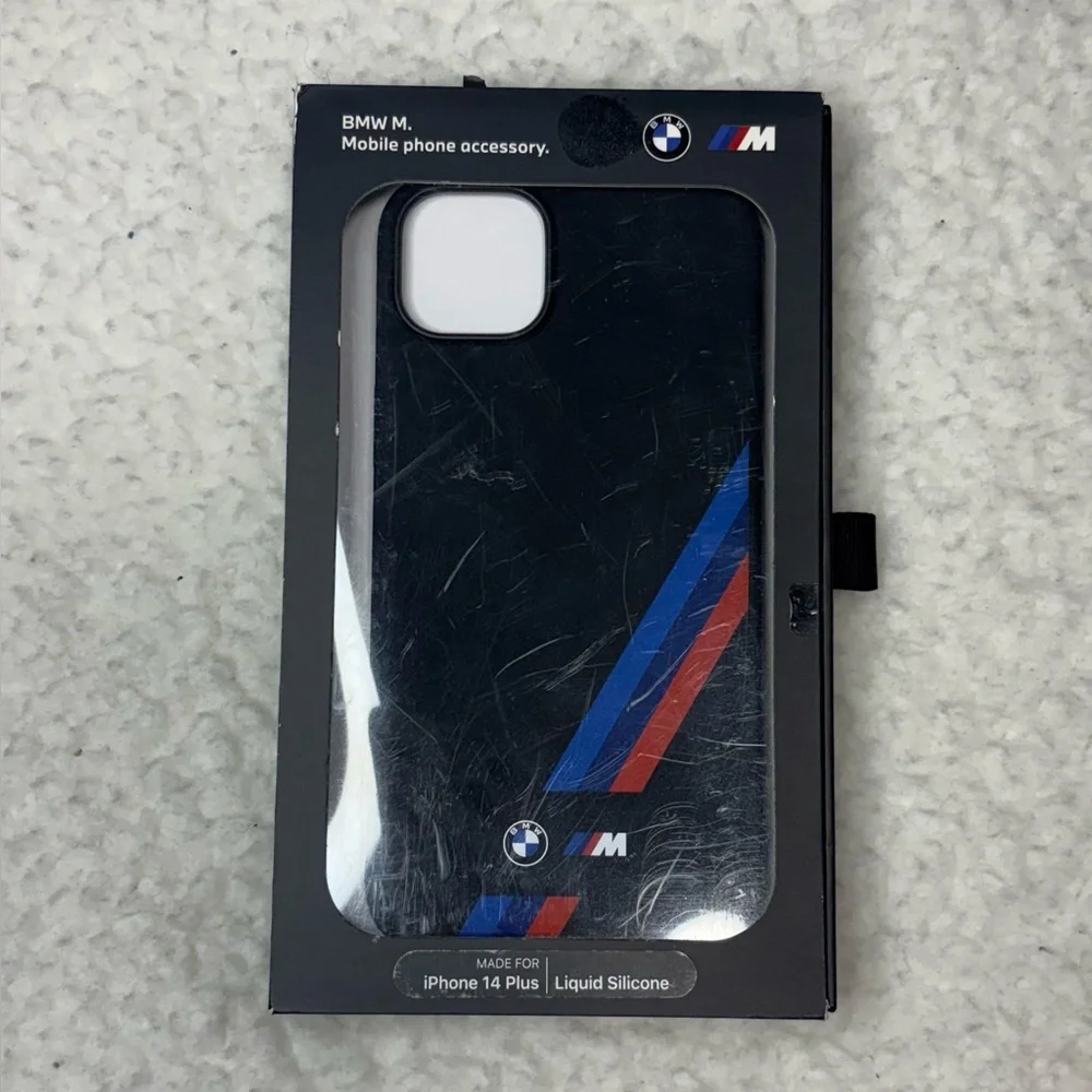 BMW M Black Liquid Silicone IPhone 14/15 Plus Case